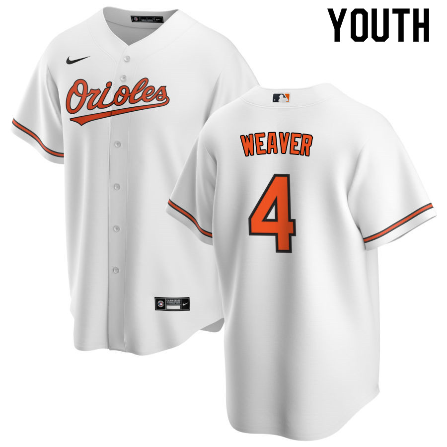 Nike Youth #4 Earl Weaver Baltimore Orioles Baseball Jerseys Sale-White